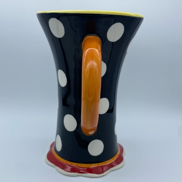 Nicole Engblom Mug With Polka Dots Rare/Funky Shape - Picture 2 of 6